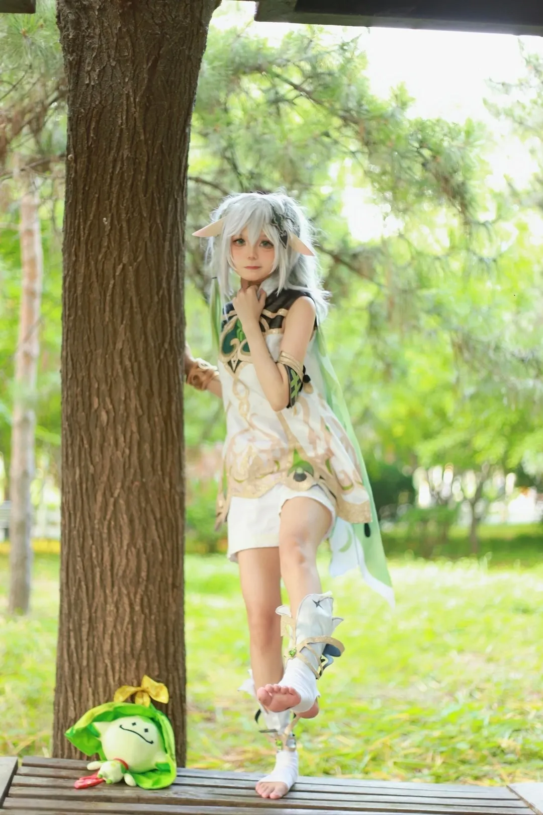 原神, 纳西妲cos, 二次元cosplay, 户外拍摄, 精灵少女 - 第2张