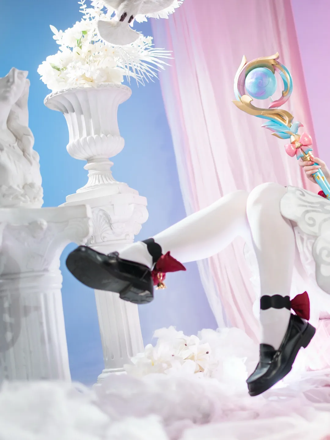 崩坏星穹铁道, 风堇cos, cosplay摄影, 白丝制服, 二次元少女穿搭 - 第1张