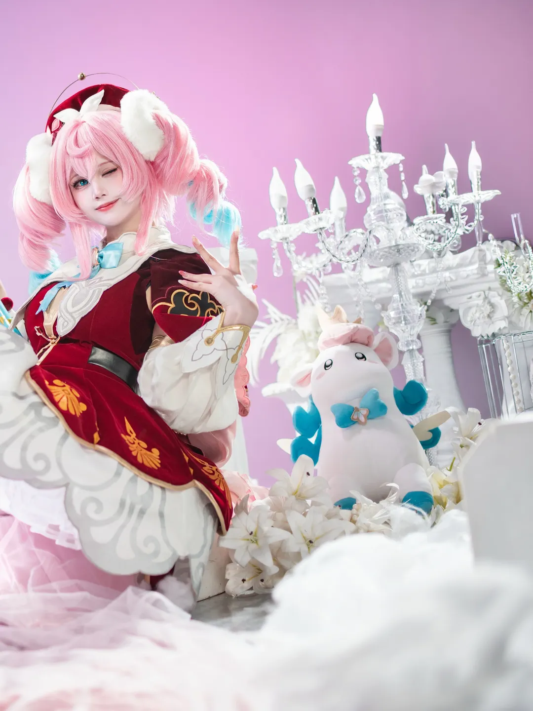 崩坏星穹铁道, 风堇cos, cosplay摄影, 白丝制服, 二次元少女穿搭 - 第2张