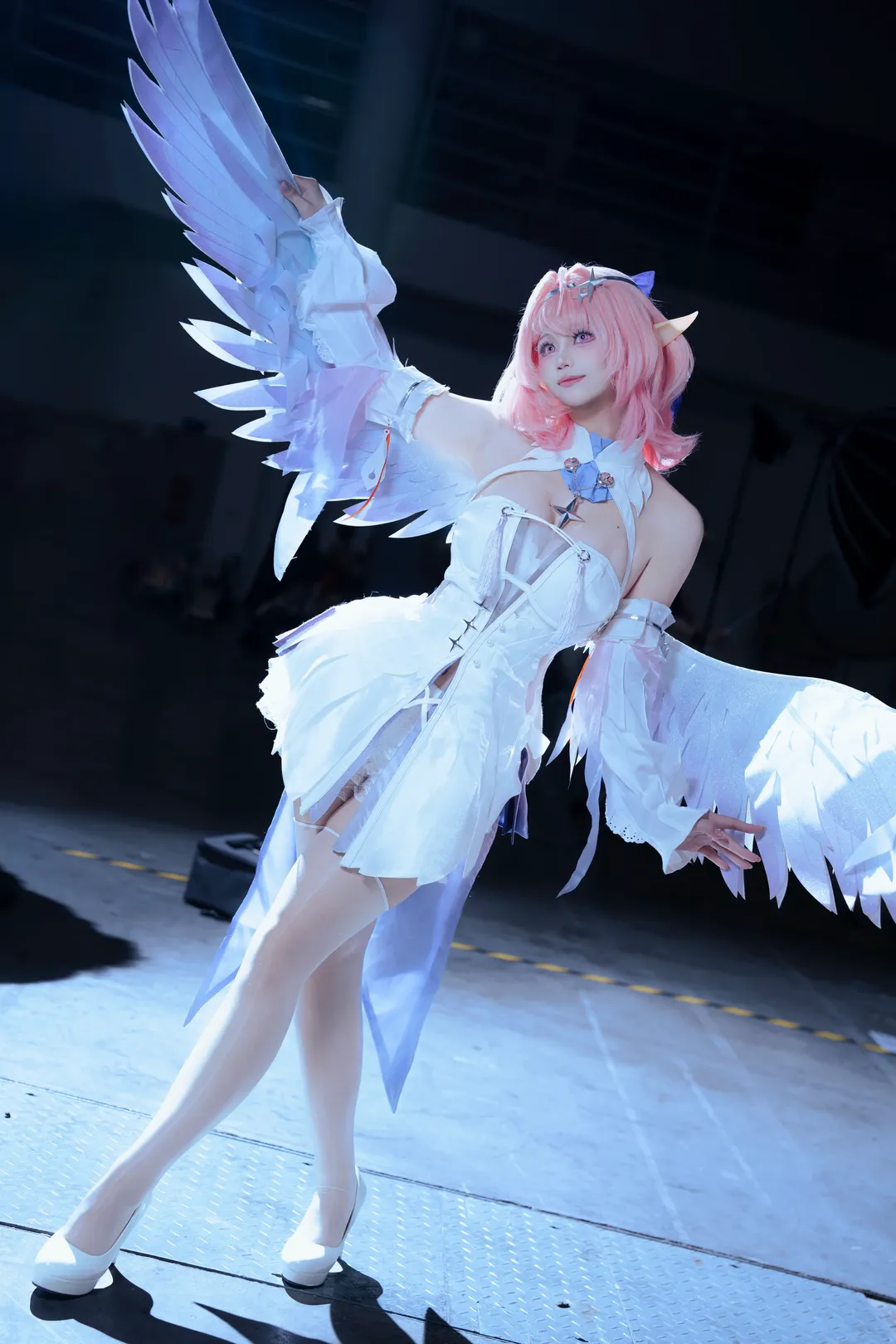 绝区零, cosplay摄影, 白丝穿搭, 精灵耳造型, 蕾米埃尔cos - 第2张