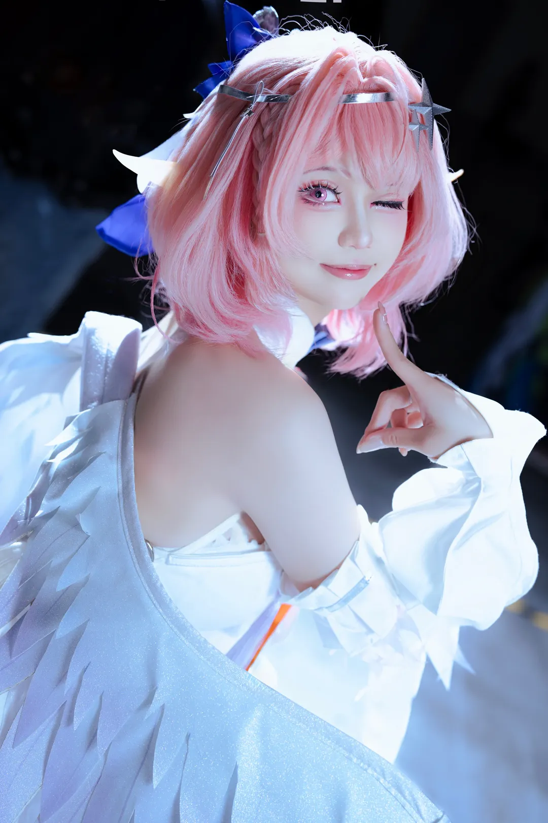 绝区零, cosplay摄影, 白丝穿搭, 精灵耳造型, 蕾米埃尔cos - 第3张