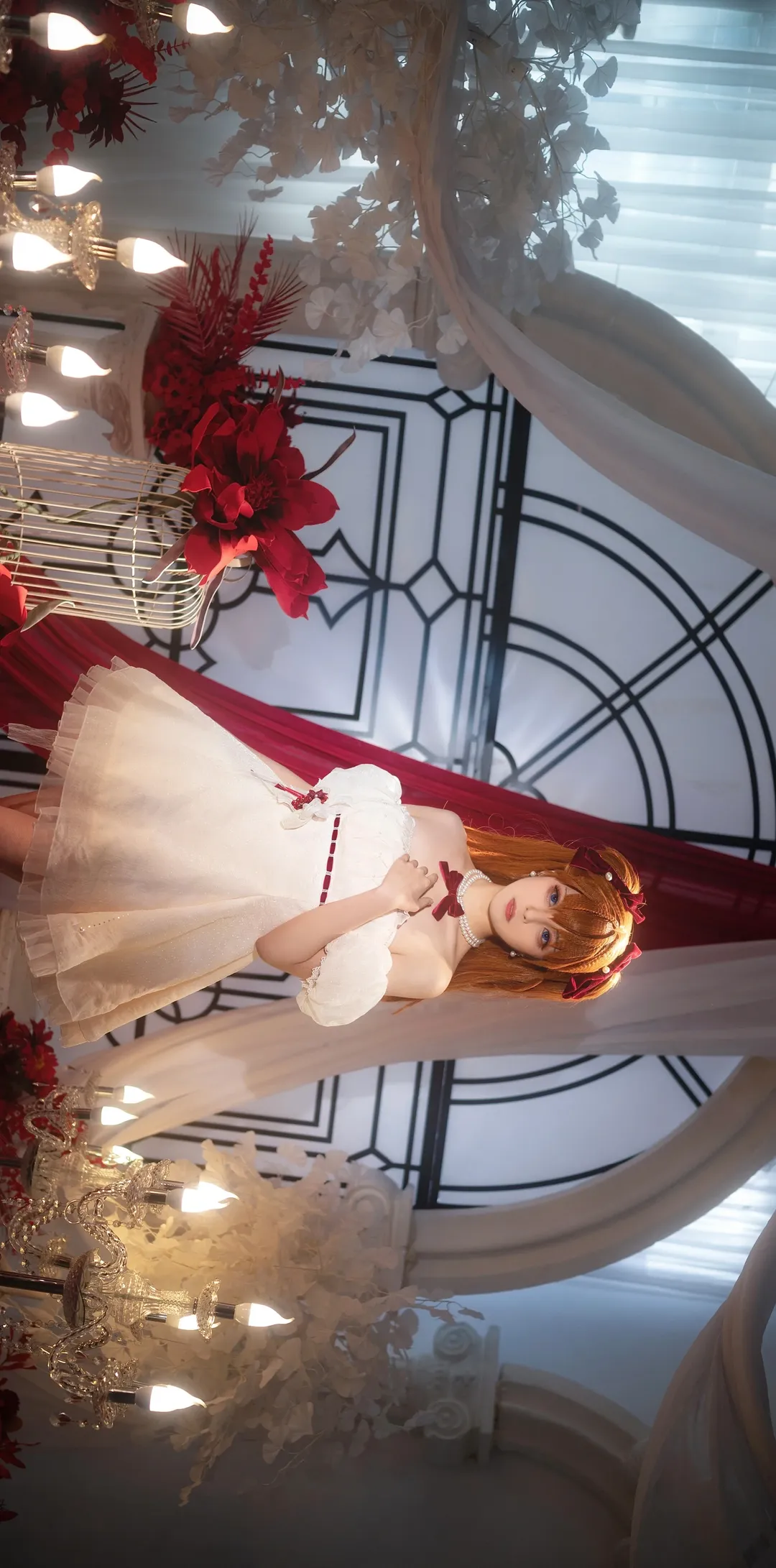 二次元コスプレ, ポートレート, 雰囲気のある写真, アスカコスプレ, 新世紀エヴァンゲリオン