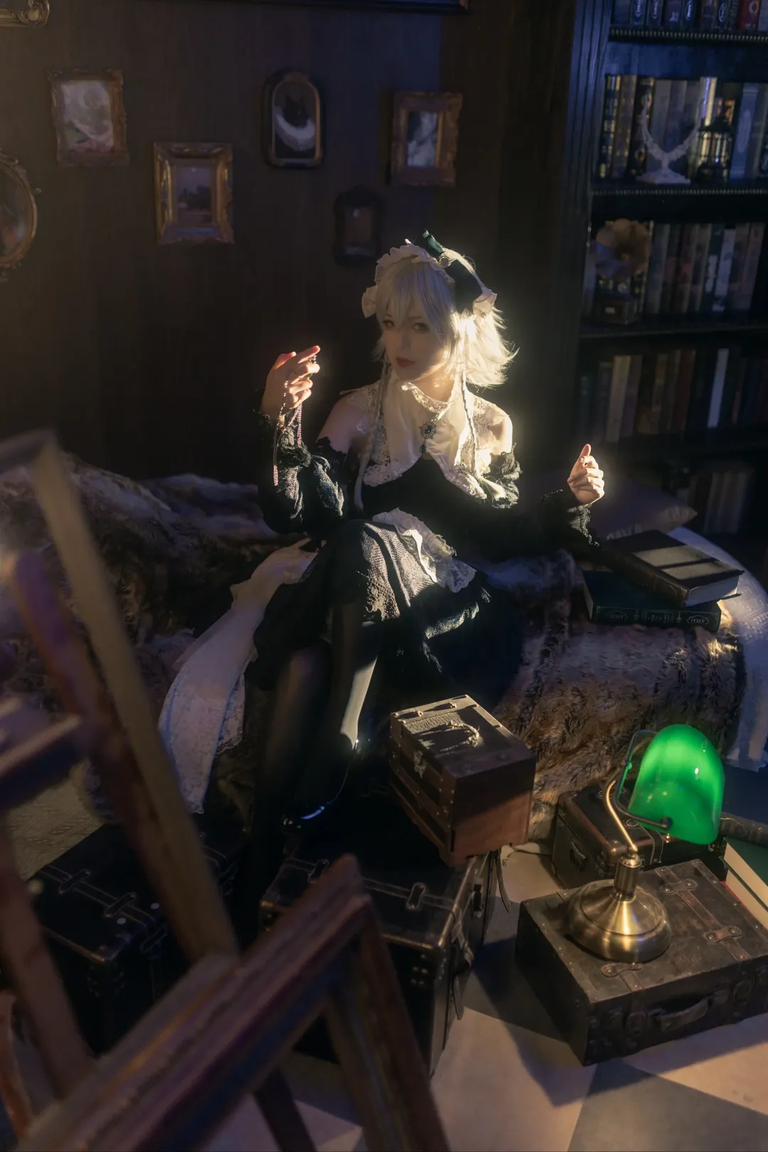 东方project, cos正片, 女仆装, 十六夜咲夜cos, 复古光影摄影 - 第3张