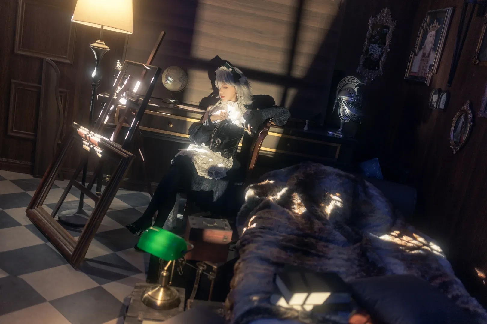 东方project, cos正片, 女仆装, 十六夜咲夜cos, 复古光影摄影 - 第4张