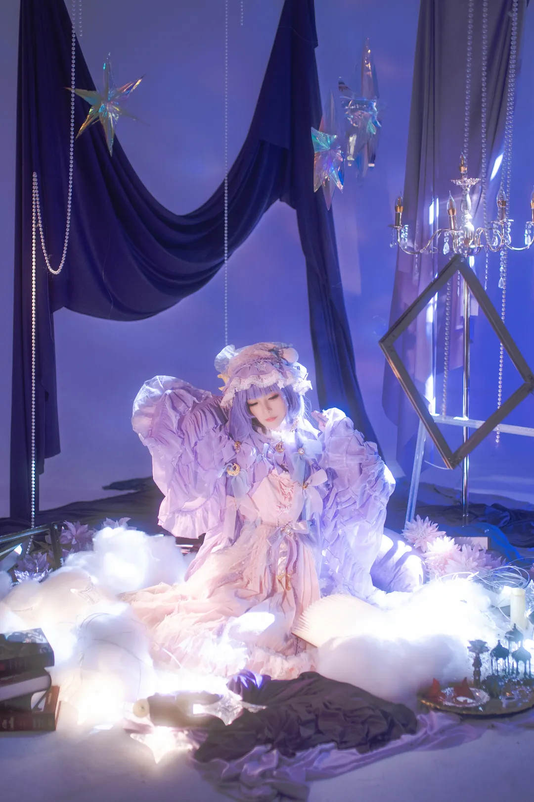 东方project, 洛丽塔, 二次元cos, cosplay摄影, 帕秋莉·诺蕾姬cos - 第5张