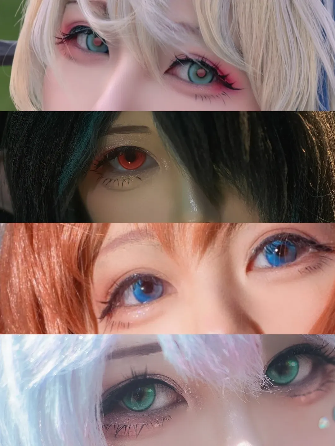 Cosplay后期, 美瞳调色教程, 眼神光画法, 二次元眼妆, PS修图技巧 - 第2张