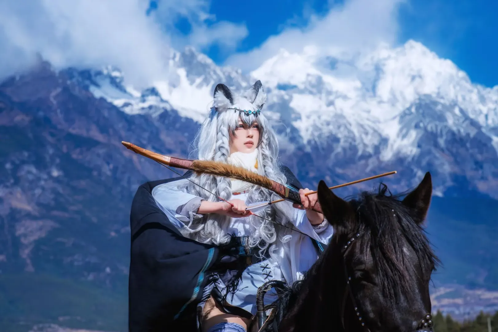 cosplay摄影, cosplay外景, 雪山cos, 外景拍摄技巧, 奇幻风格cosplay