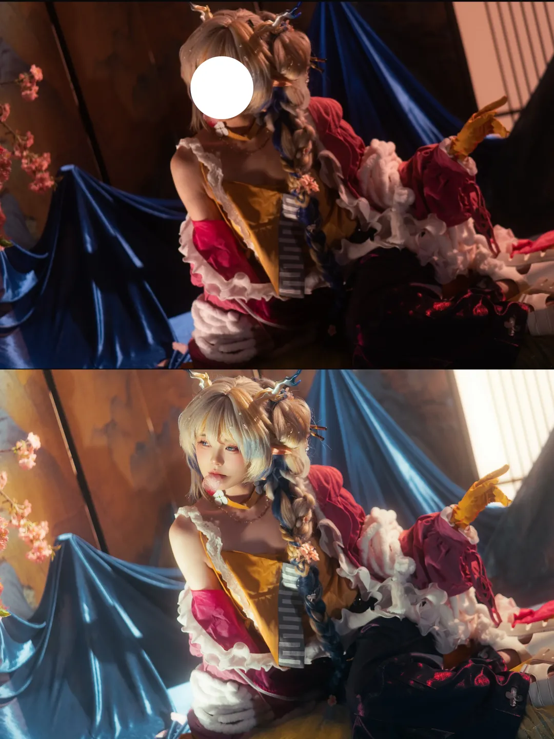 古风cos, 摄影教程, cosplay调色, 暖色调摄影, 人像后期