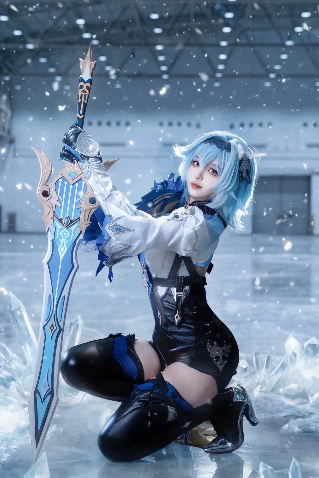 原神, 優菈cos, cosplay日常, 蒙德城, 冰系大劍
