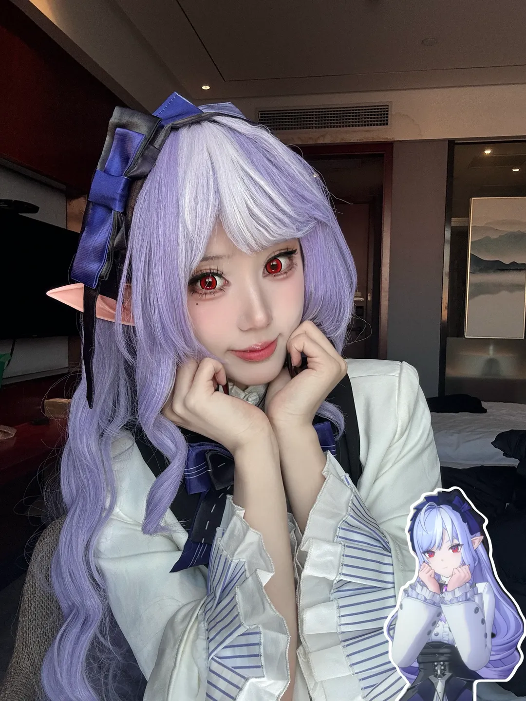 Zenless Zone Zero, Convention photos, Vivian cosplay, Elf ears, Casual cosplay