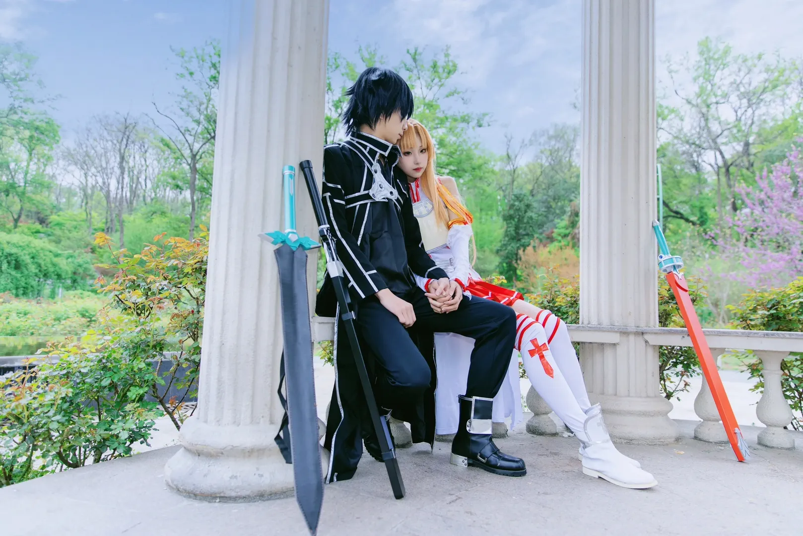 亚丝娜cos, 刀剑神域, cosplay正片, 二次元日常, 户外cos摄影 - 第2张