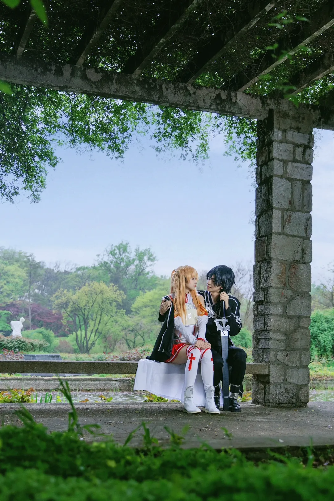 亚丝娜cos, 刀剑神域, cosplay正片, 二次元日常, 户外cos摄影 - 第5张