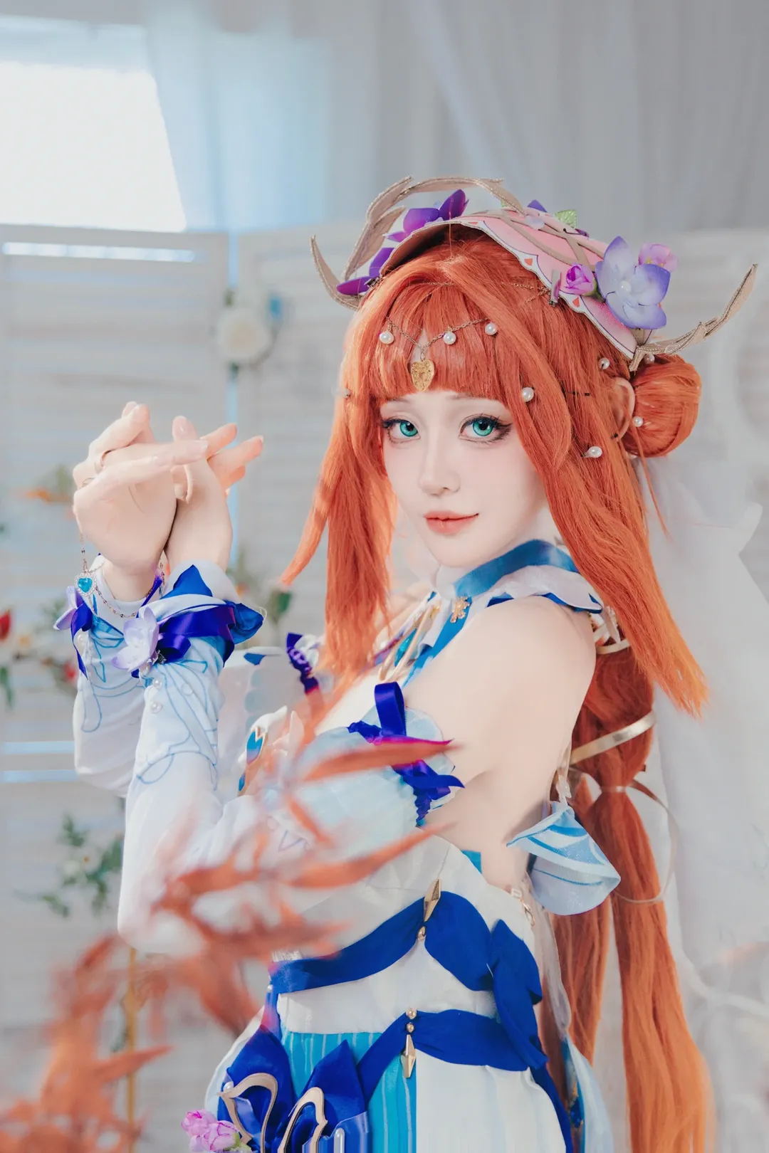 原神, 角色还原, 妮露cos, cosplay正片, 梦幻写真 - 第1张
