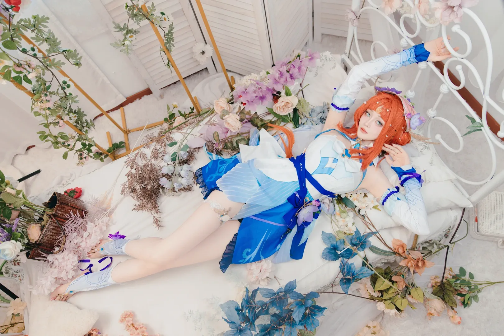 原神, 角色还原, 妮露cos, cosplay正片, 梦幻写真 - 第2张
