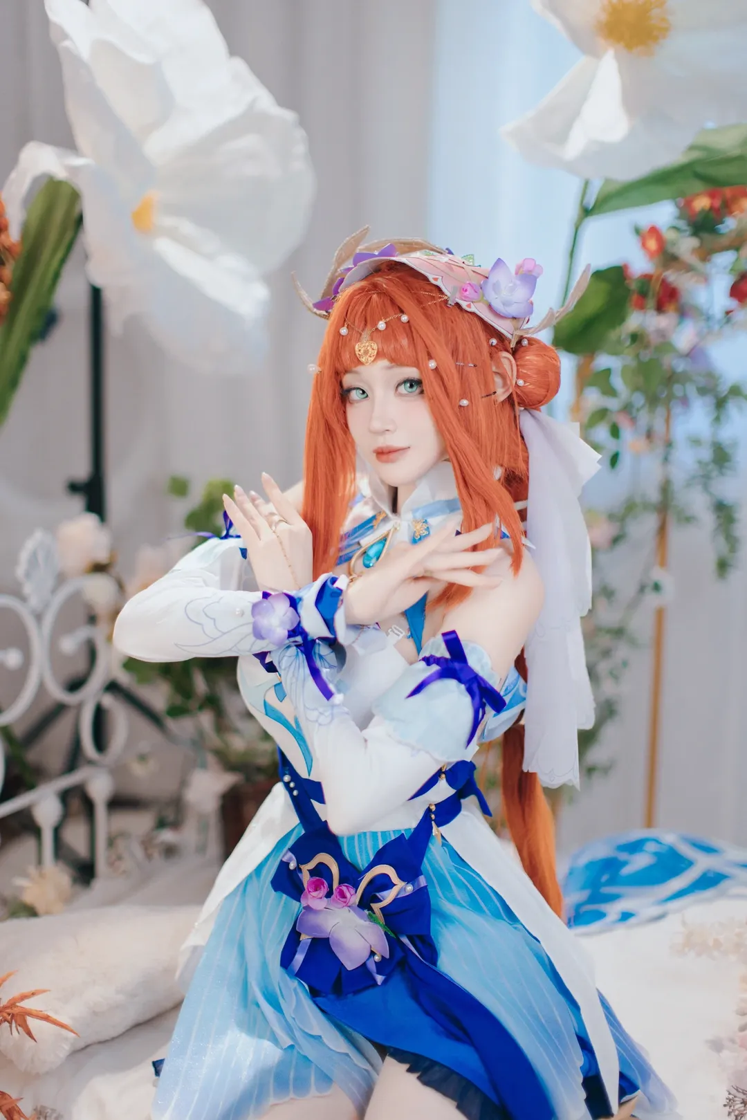 原神, 角色还原, 妮露cos, cosplay正片, 梦幻写真 - 第3张