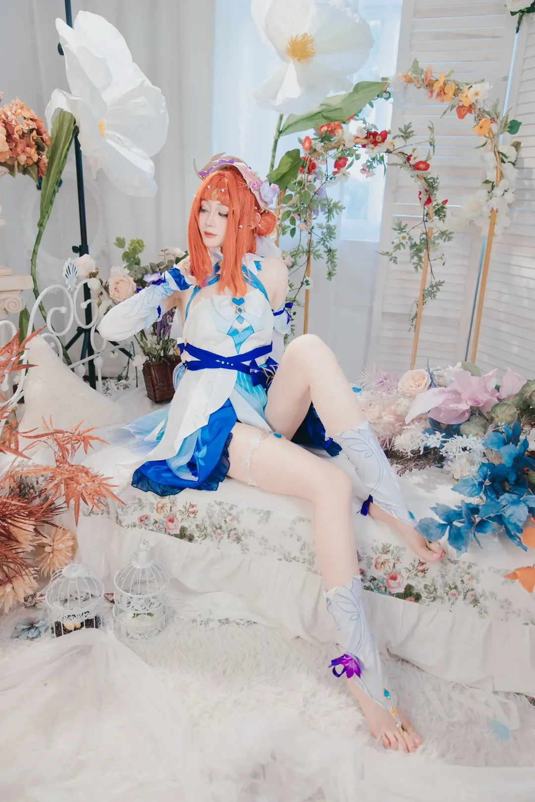 原神, 角色还原, 妮露cos, cosplay正片, 梦幻写真 - 第6张