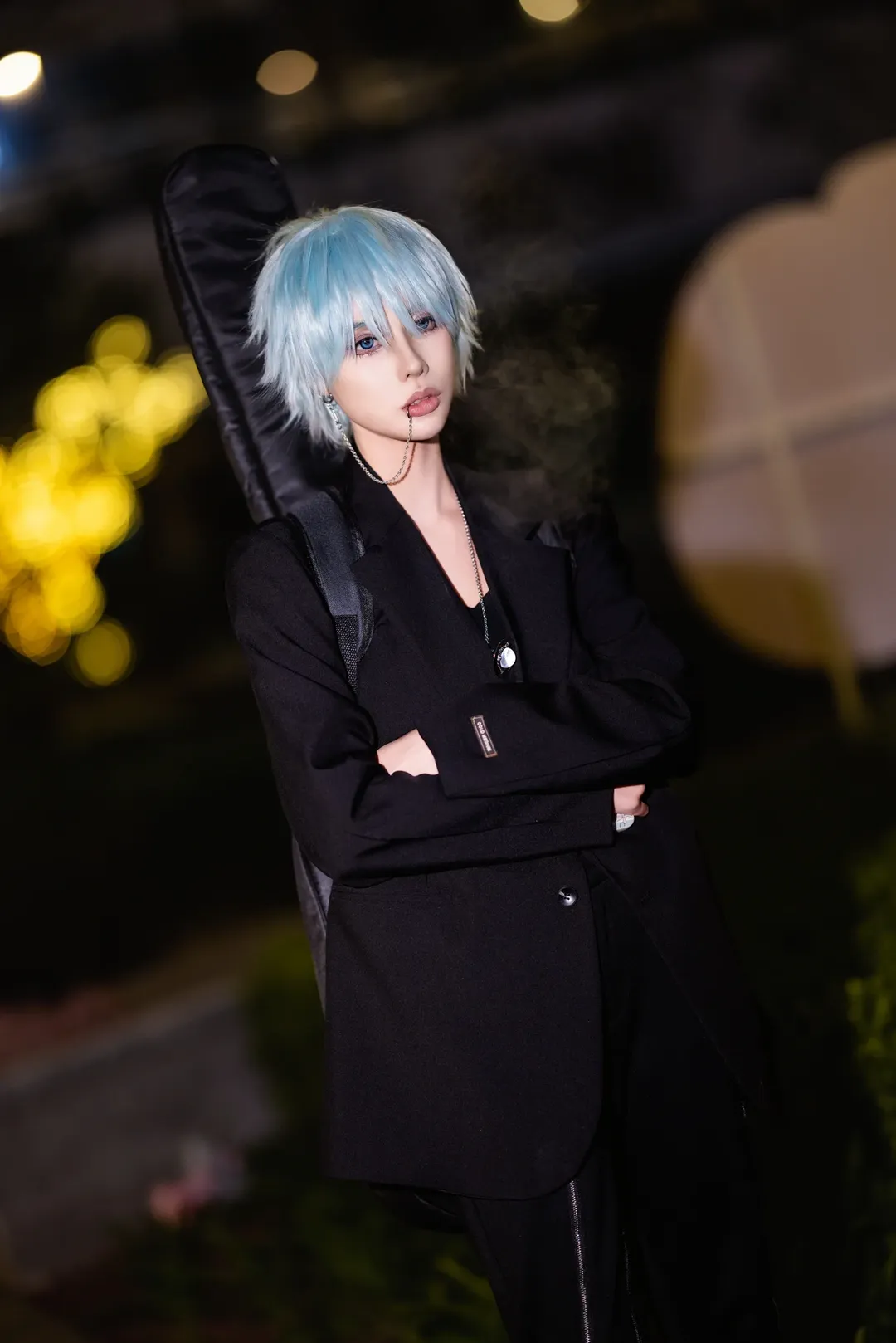 ウィッグスタイリング, コスプレ撮影, NANA, レイラ コスプレ, 夜の雰囲気 - 6枚目