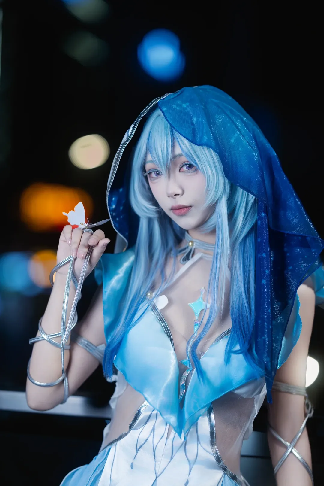 守岸人cos, 夜景人像, cosplay摄影, 二次元Coser, 潮鸣 - 第1张