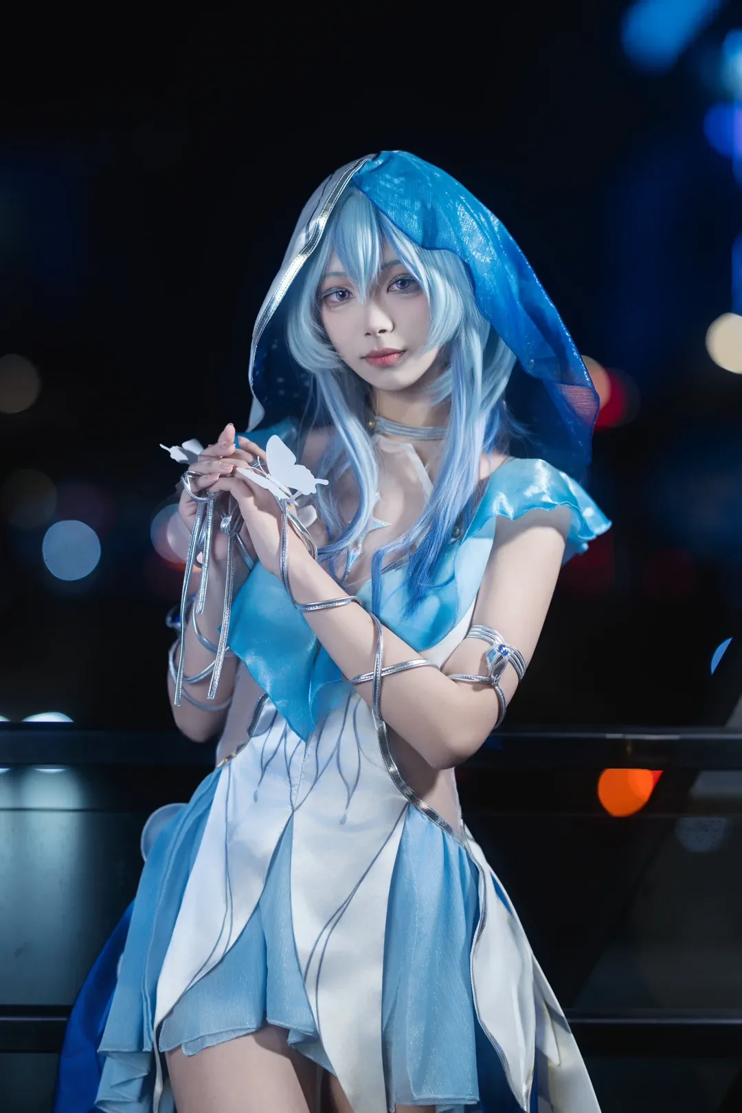 守岸人cos, 夜景人像, cosplay摄影, 二次元Coser, 潮鸣 - 第4张
