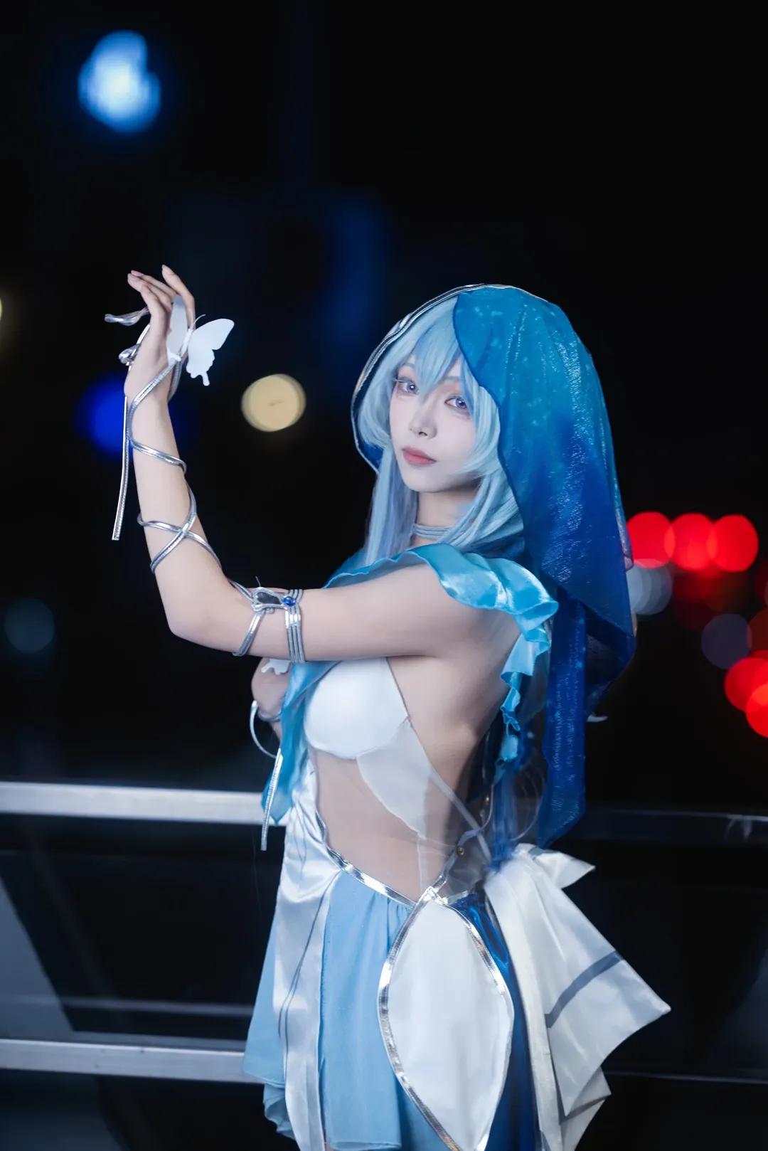 守岸人cos, 夜景人像, cosplay摄影, 二次元Coser, 潮鸣 - 第5张
