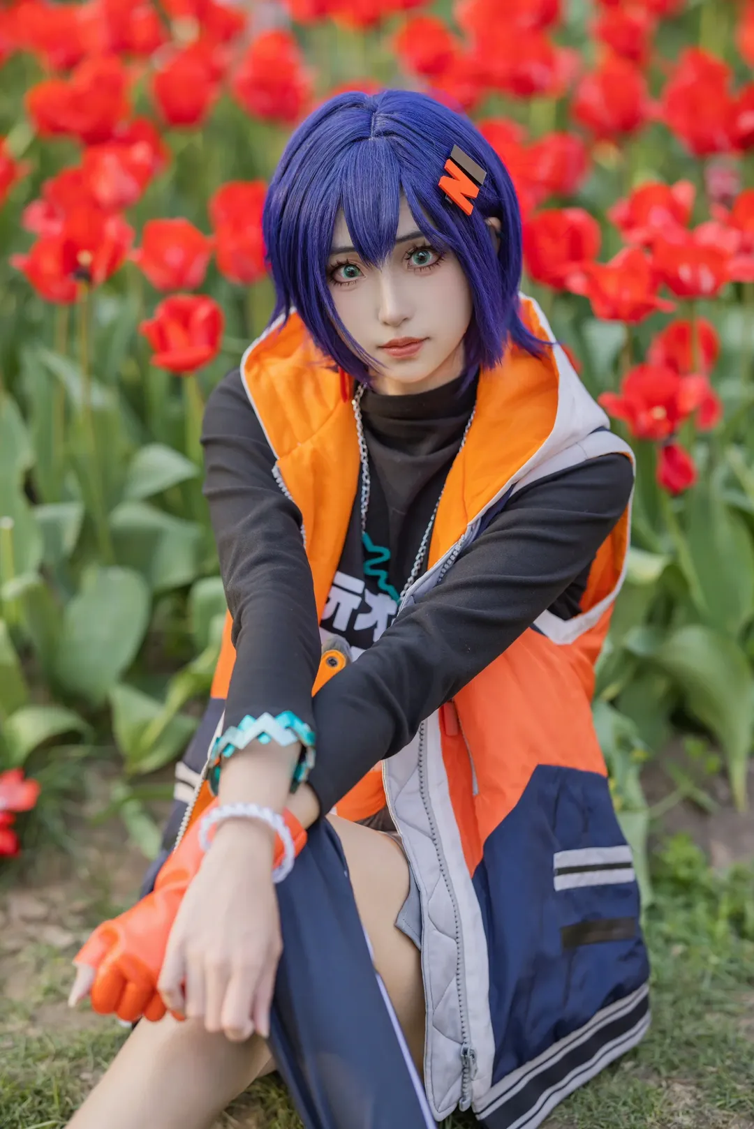 户外摄影, cosplay正片, 绝区零cos, 机能风穿搭, 植物园外景 - 第1张