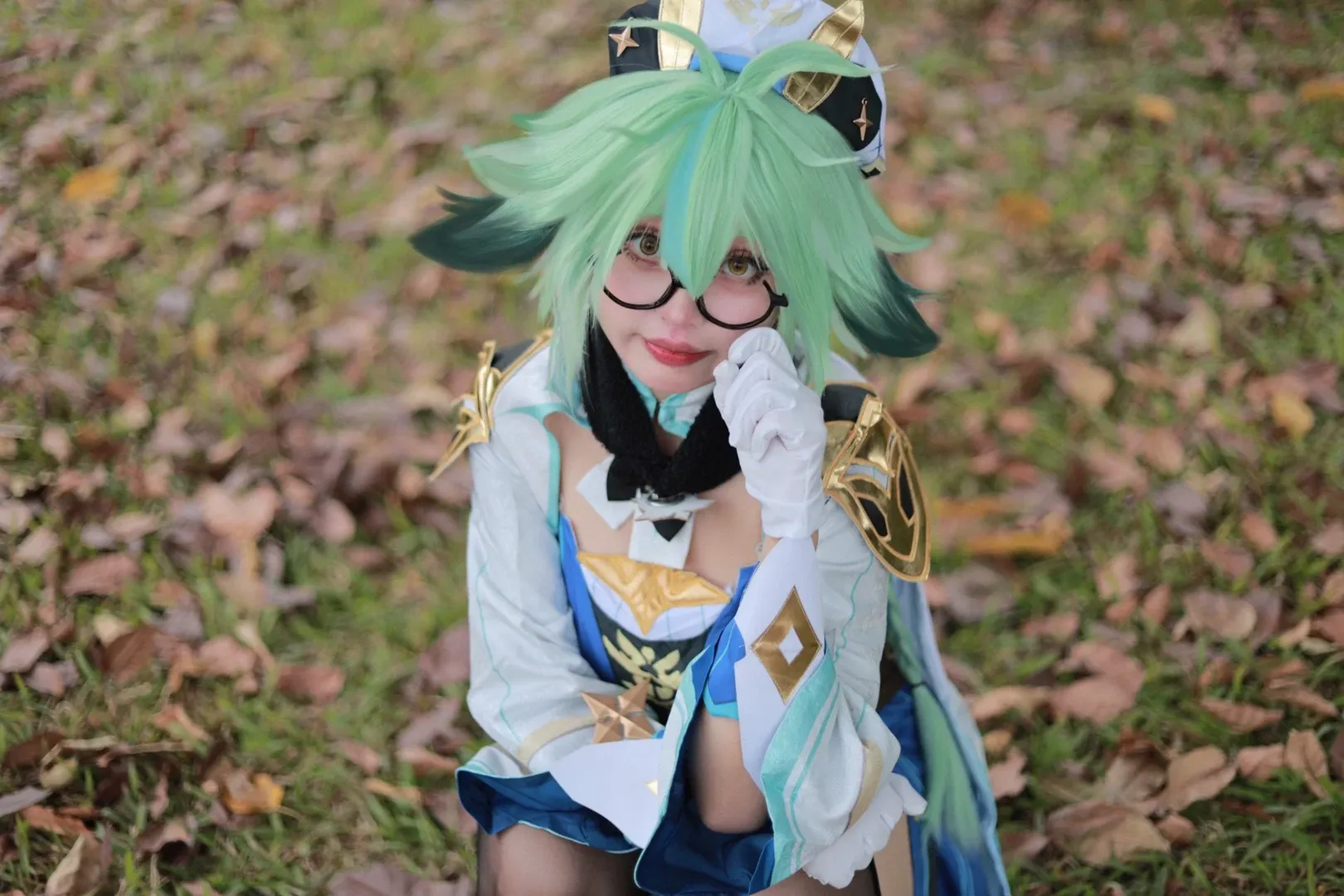 Genshin Impact, Outdoor photography, Sucrose cosplay, 2D daily life, Cosplay outfit