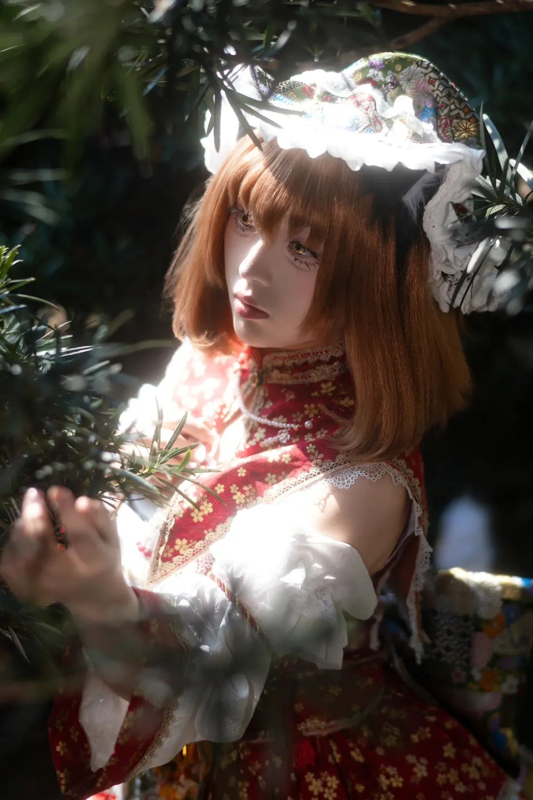 東方Project, 屋外コスプレ, 八雲橙コスプレ, 猫娘の衣装, 林間撮影