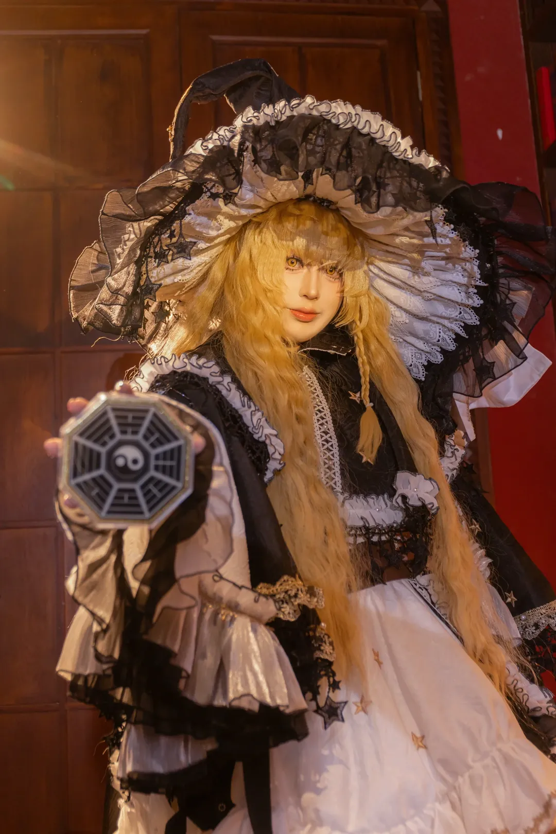 东方project, 雾雨魔理沙cos, 图书馆摄影, 东方cosplay, 复古洋装 - 第9张