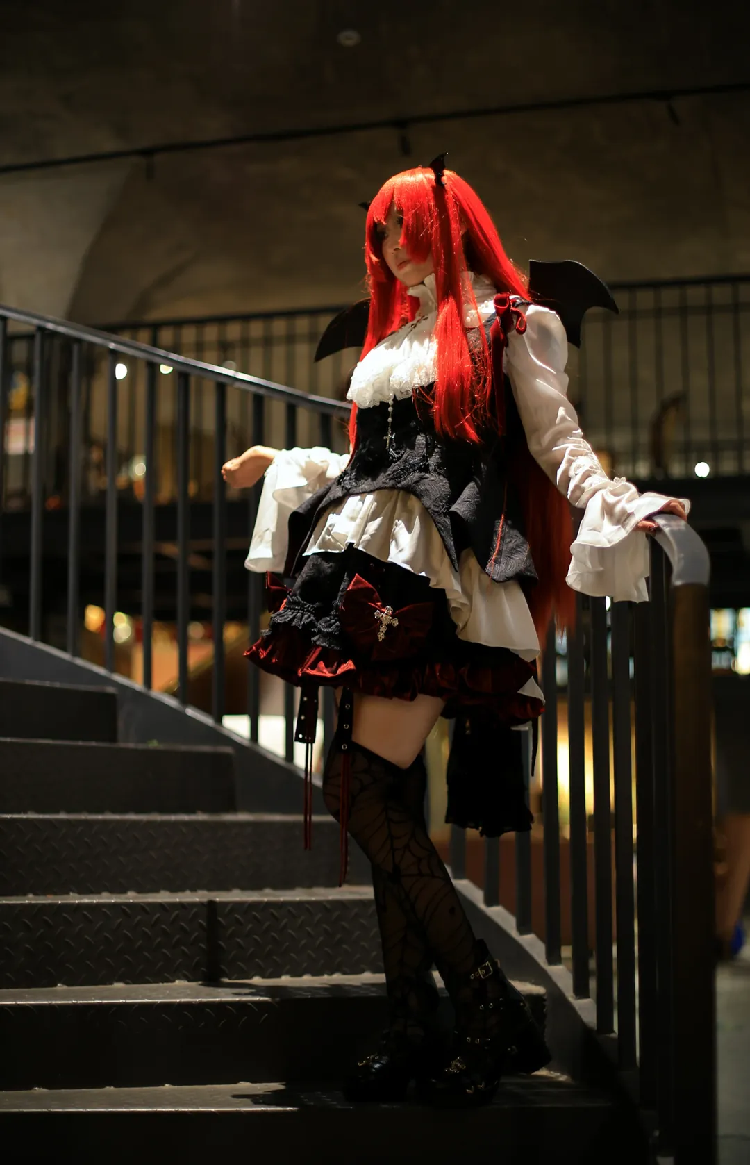 東方Project, コスプレ撮影, 小悪魔コスプレ, 赤髪ゴシック, 西洋記撮影