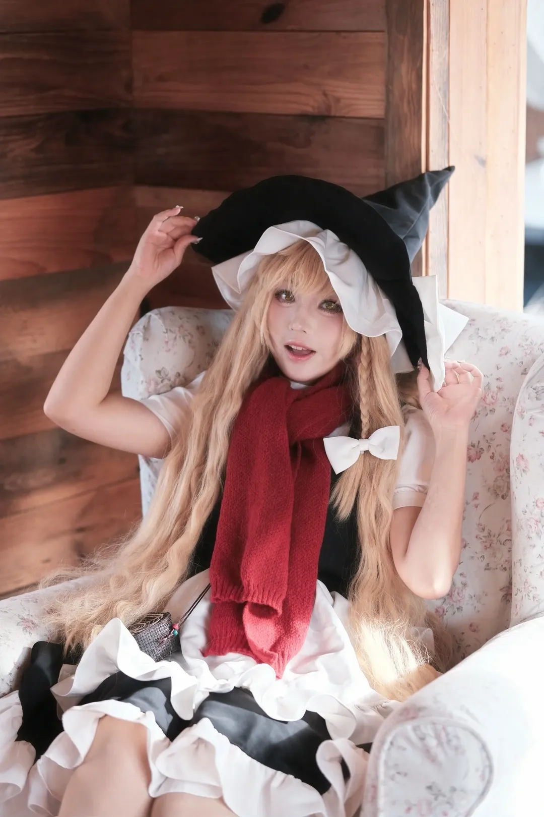 二次元撮影, 東方Project, 霧雨魔理沙 コスプレ, 広州の雪景色スタジオ, 冬の空気感 - 1枚目
