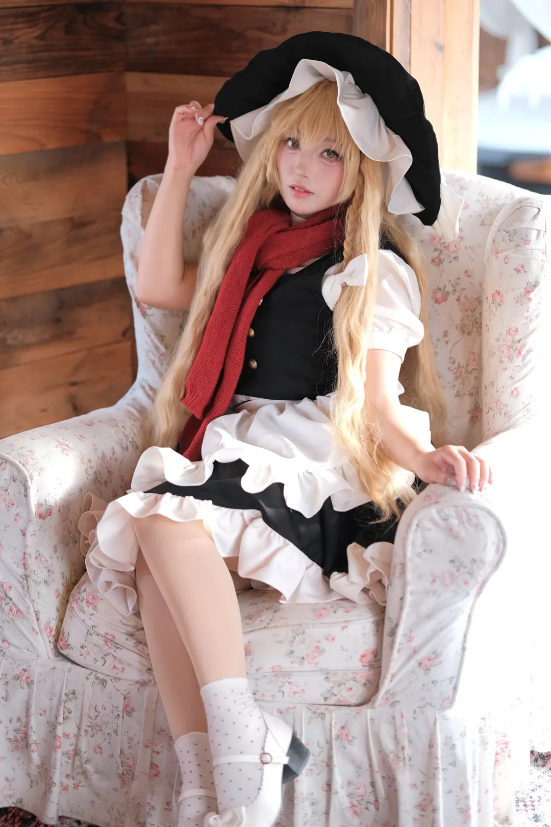 二次元撮影, 東方Project, 霧雨魔理沙 コスプレ, 広州の雪景色スタジオ, 冬の空気感 - 2枚目