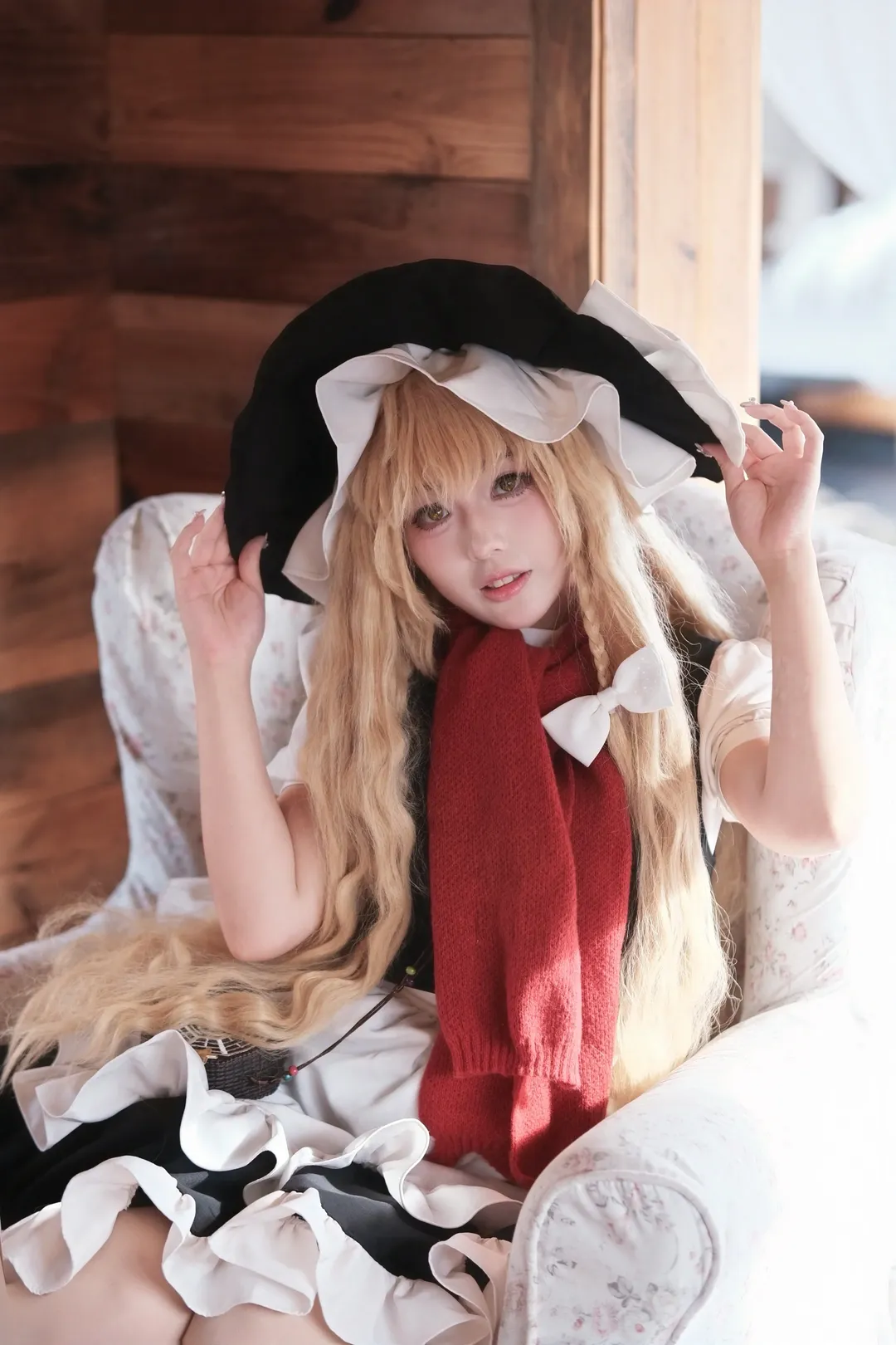二次元撮影, 東方Project, 霧雨魔理沙 コスプレ, 広州の雪景色スタジオ, 冬の空気感 - 3枚目
