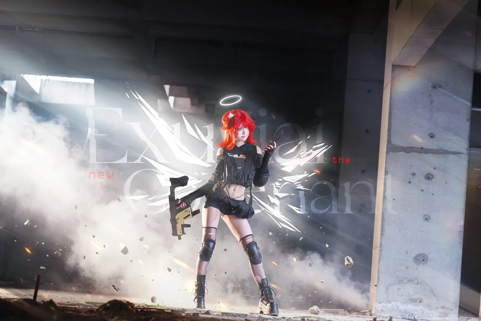 二次元摄影, 明日方舟, cosplay正片, 能天使cos, 战术娘 - 第2张