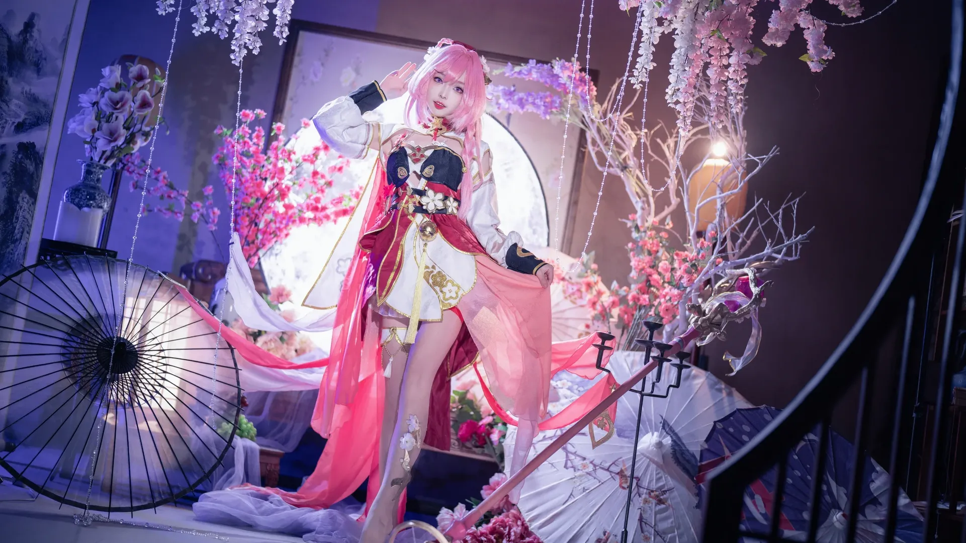 爱莉希雅cos, 崩坏3, 摄影作品, 国风cosplay, 春好桃夭cos - 第10张