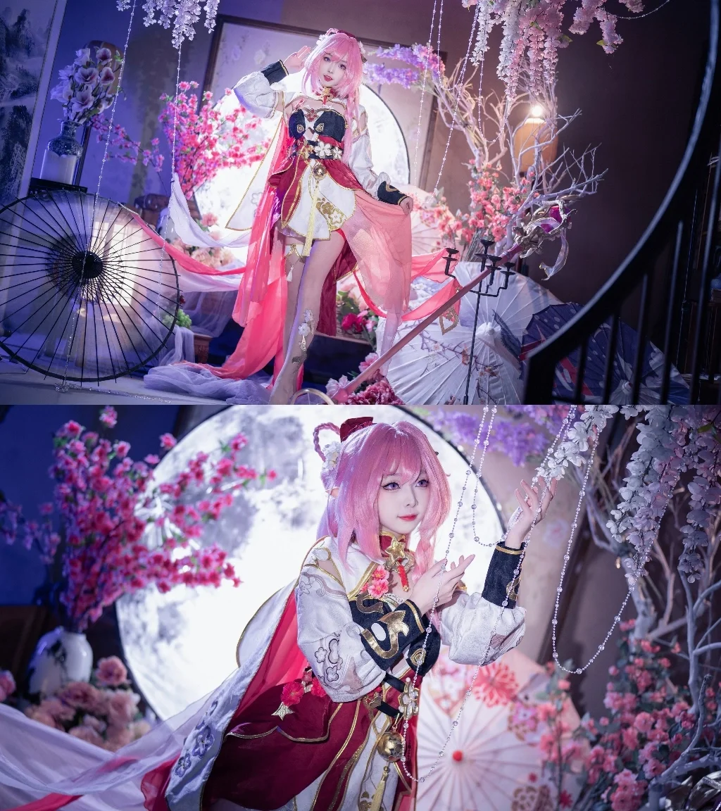 爱莉希雅cos, 崩坏3, 摄影作品, 国风cosplay, 春好桃夭cos - 第2张