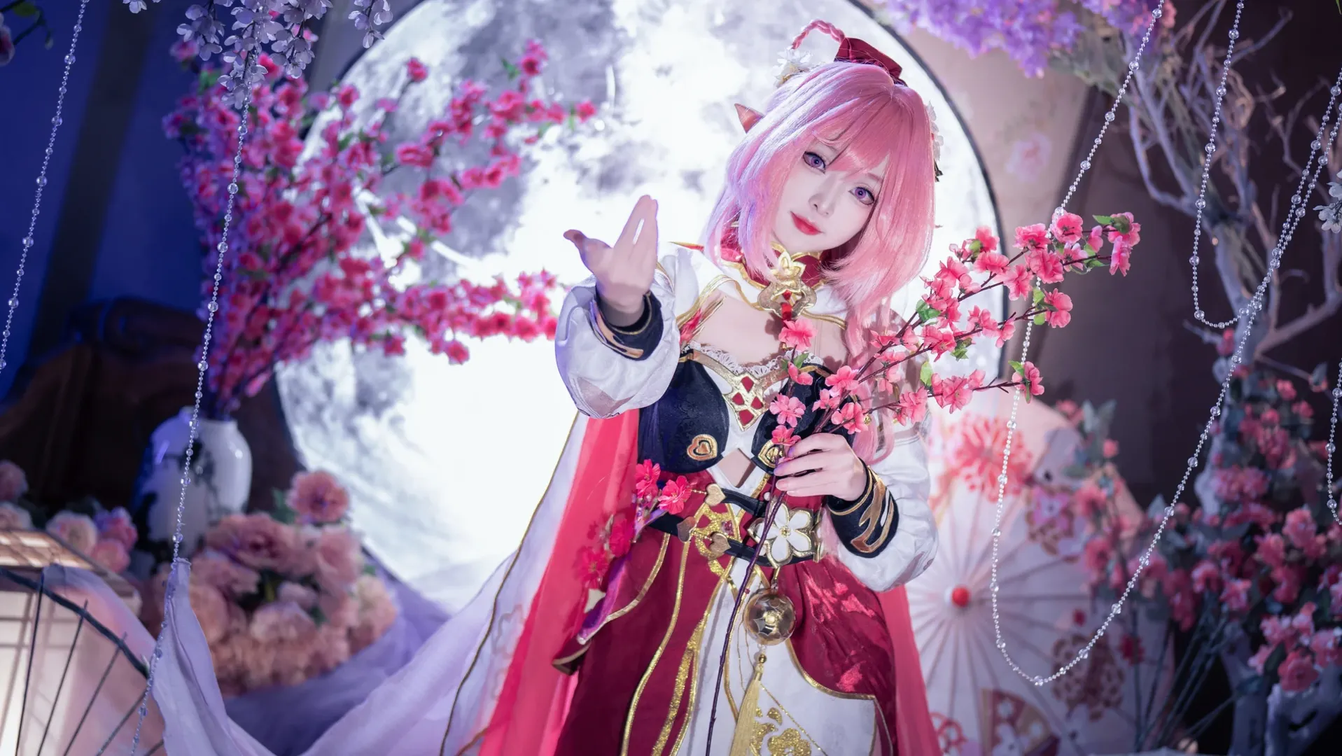 爱莉希雅cos, 崩坏3, 摄影作品, 国风cosplay, 春好桃夭cos - 第6张