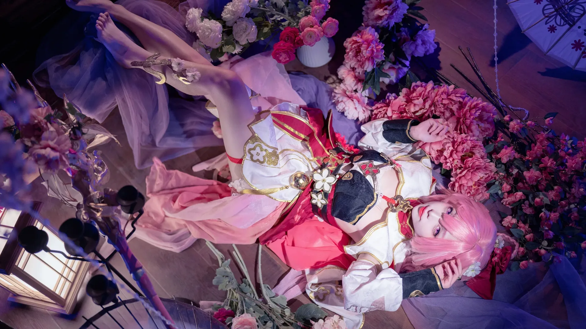 爱莉希雅cos, 崩坏3, 摄影作品, 国风cosplay, 春好桃夭cos - 第9张