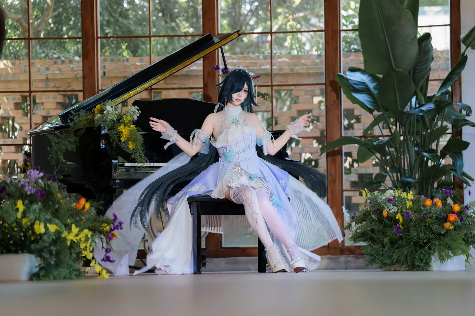 崩坏3, 二次元cosplay, 符华cos, 南法庄园, 青鸟之庭