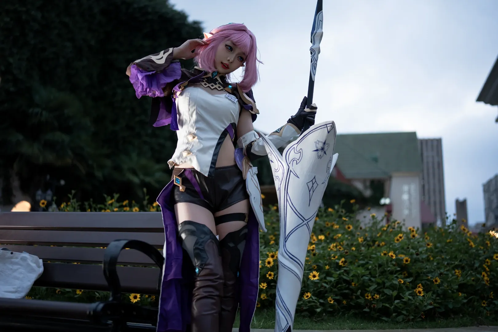 爱莉希雅cos, 崩坏3, cos正片, 二次元cosplay, 逐火十三英桀 - 第4张