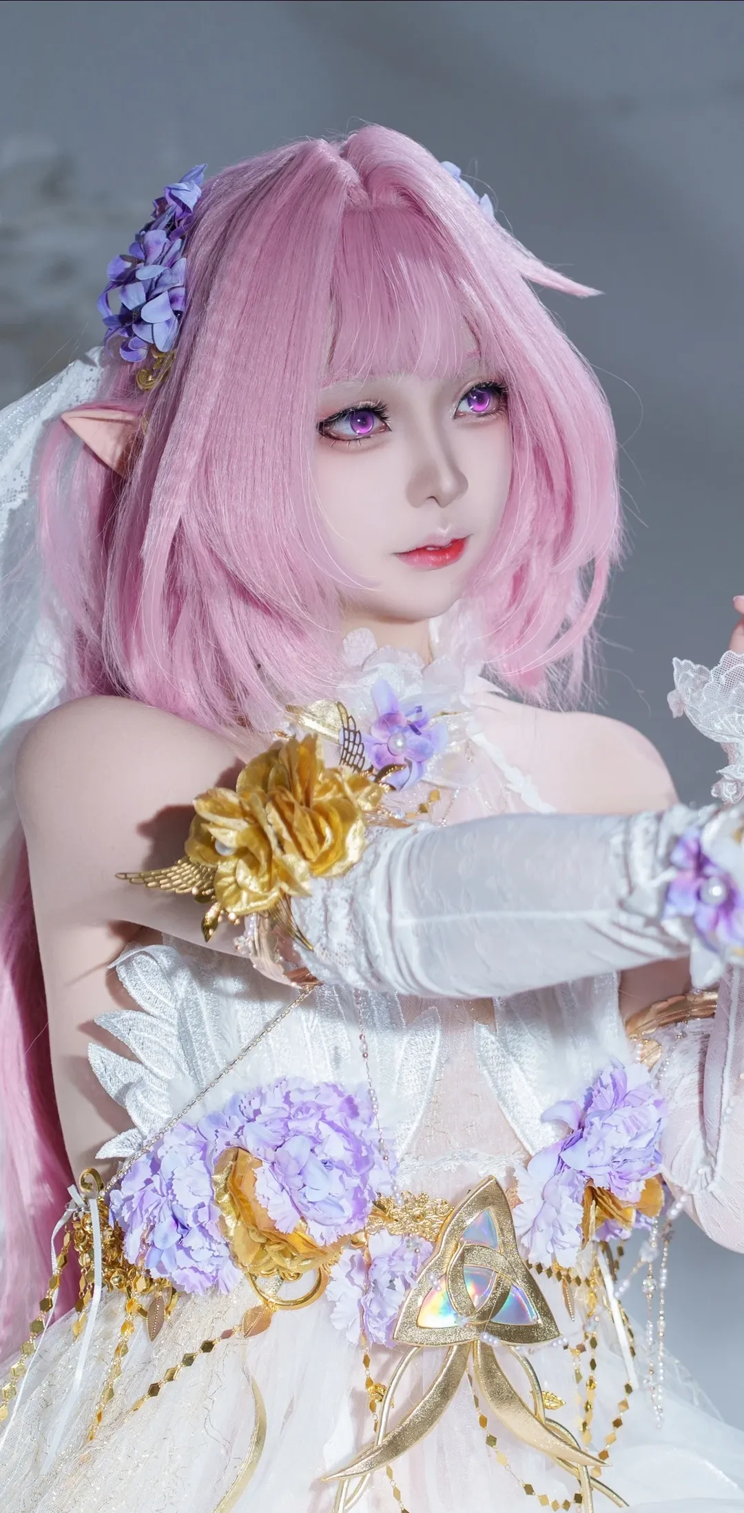 爱莉希雅cos, 崩坏3, 二次元摄影, 精灵cos, 花嫁cosplay - 第2张
