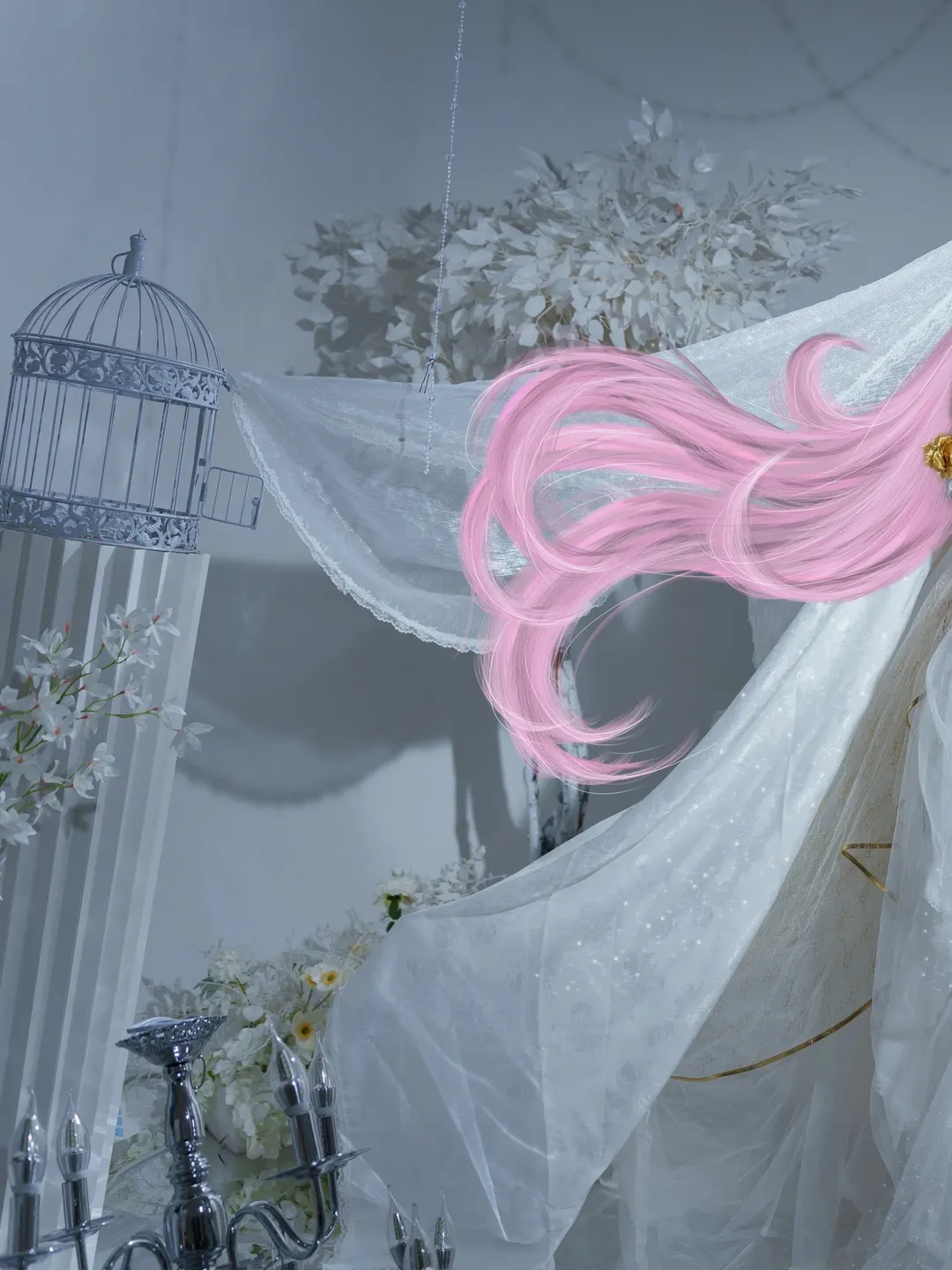 爱莉希雅cos, 崩坏3, 二次元摄影, 精灵cos, 花嫁cosplay - 第3张
