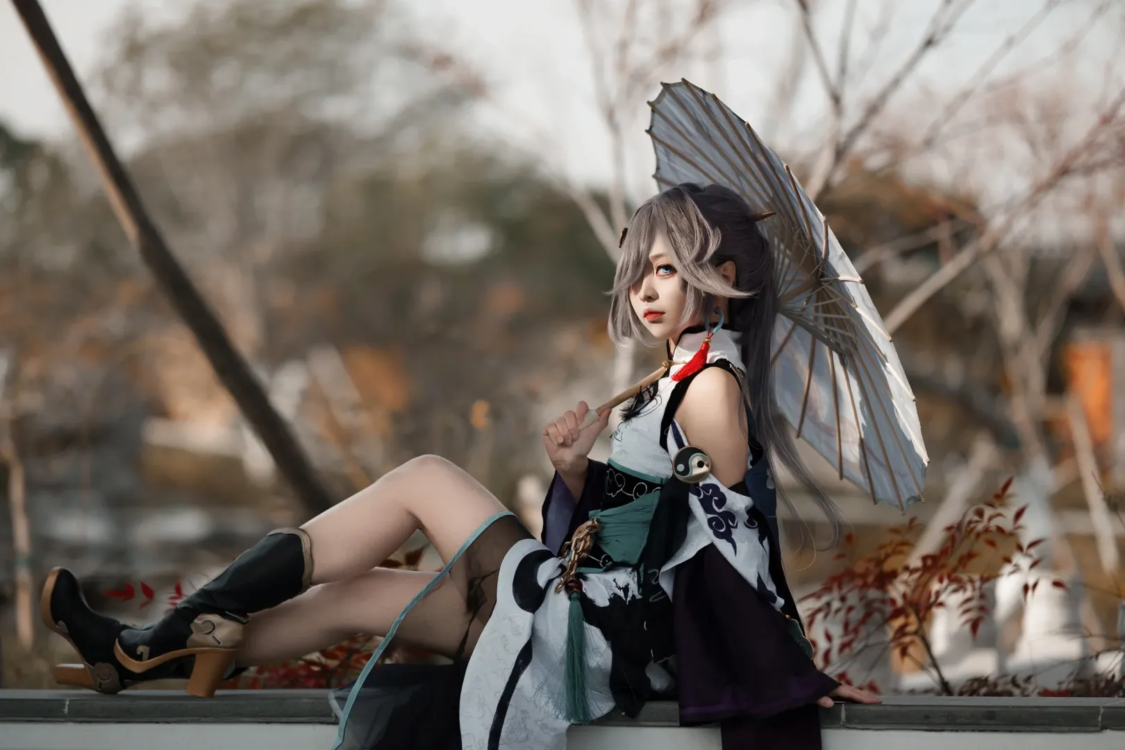 崩坏3, 二次元cosplay, 古风写真, 符华cos, 云墨丹心cos