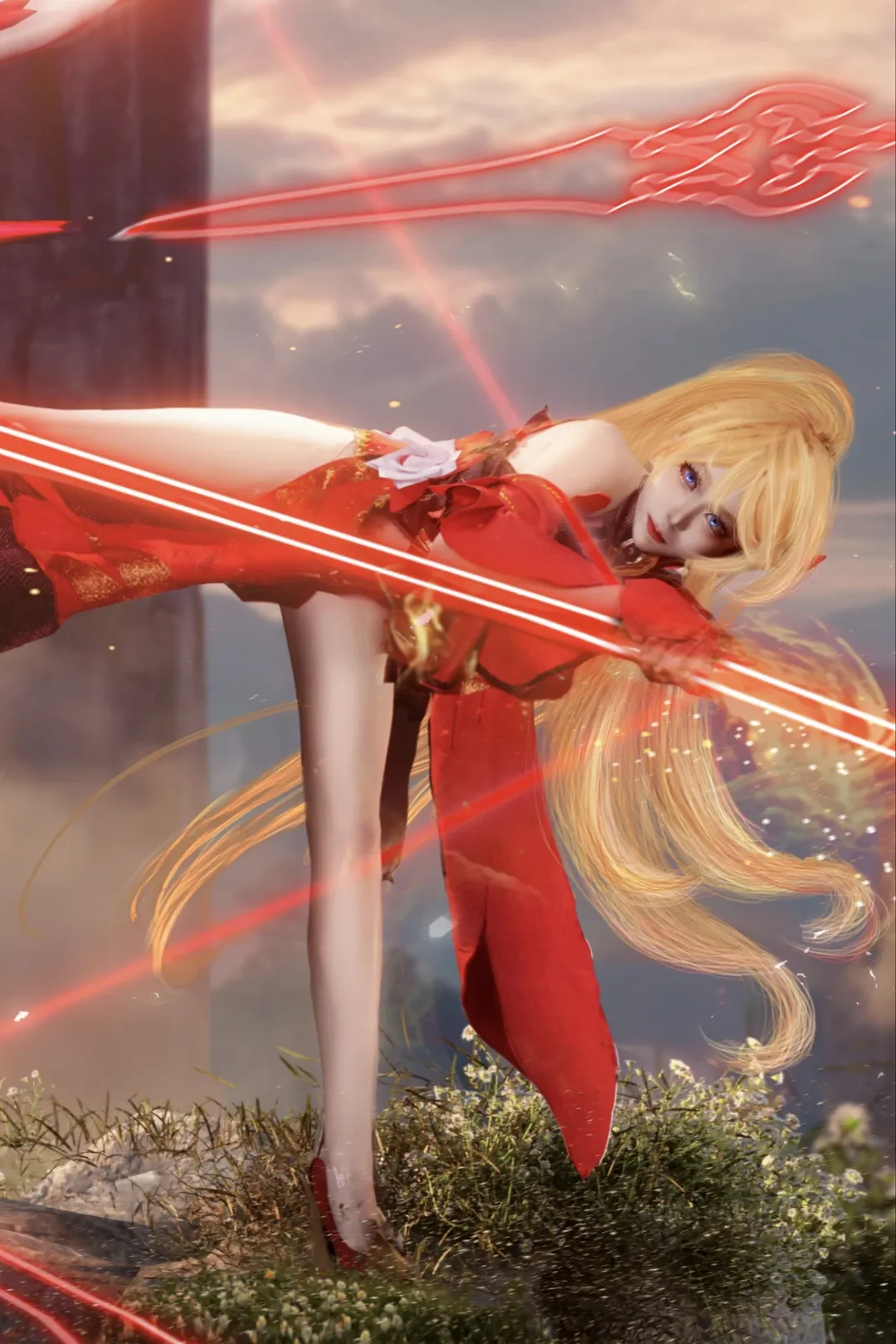崩坏3, 二次元cos, 幽兰黛尔cos, cosplay正片, 不灭星锚 - 第2张