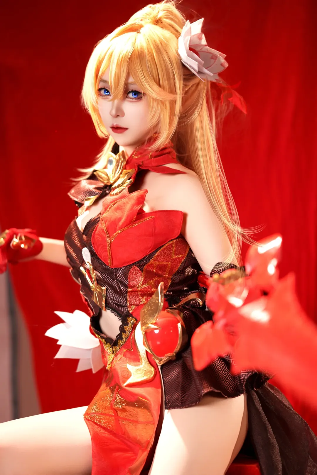 崩坏3, 二次元cos, 幽兰黛尔cos, cosplay正片, 不灭星锚 - 第5张