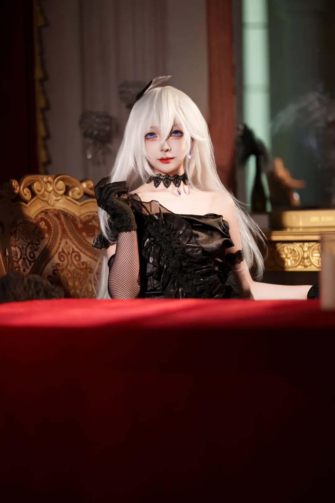 崩坏3, 二次元cos, cosplay正片, 哥特风礼服, 塞西莉亚卡斯兰娜cos - 第3张
