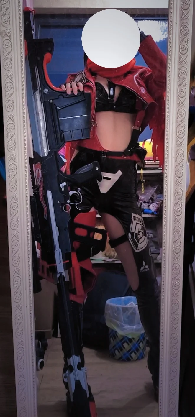 cosplay穿搭, 游戏角色cos, 妮姬胜利女神, 二次元试衣, 小红帽cos