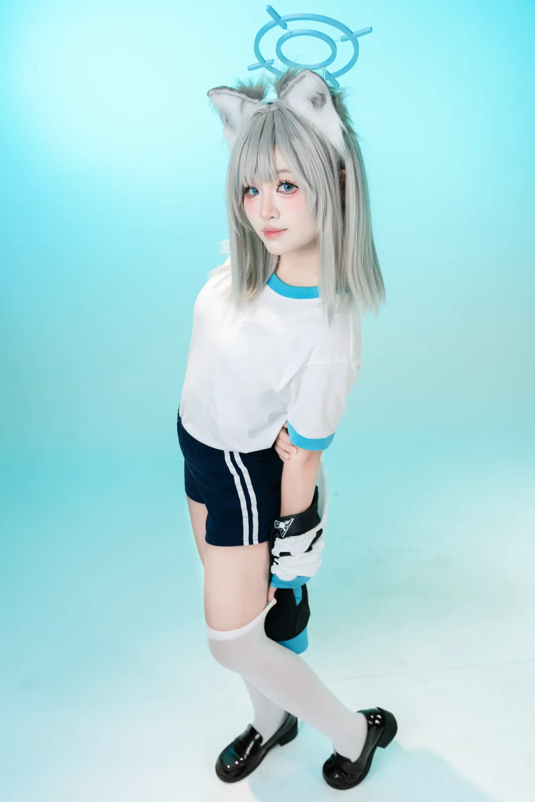 二次元摄影, 蔚蓝档案, 互勉约拍, 砂狼白子cos, 体操服cosplay - 第2张