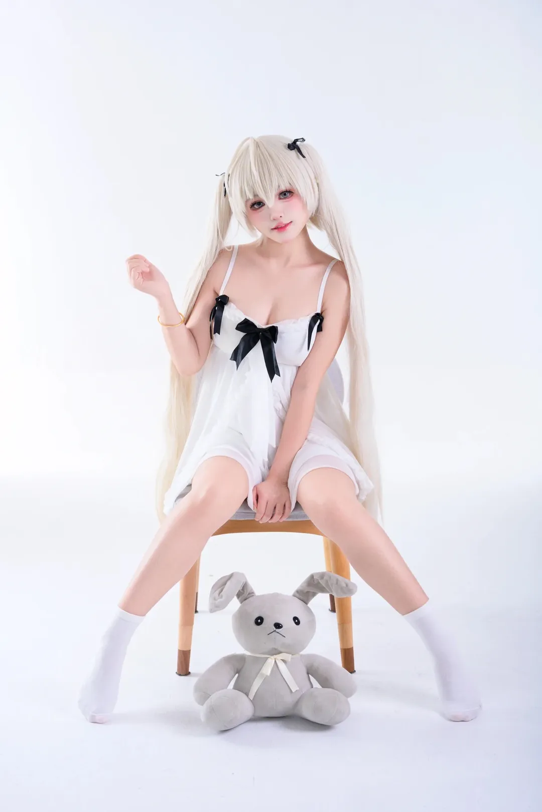 春日野穹cos, 缘之空, 二次元萌妹, 白棚摄影, 日系cosplay - 第2张