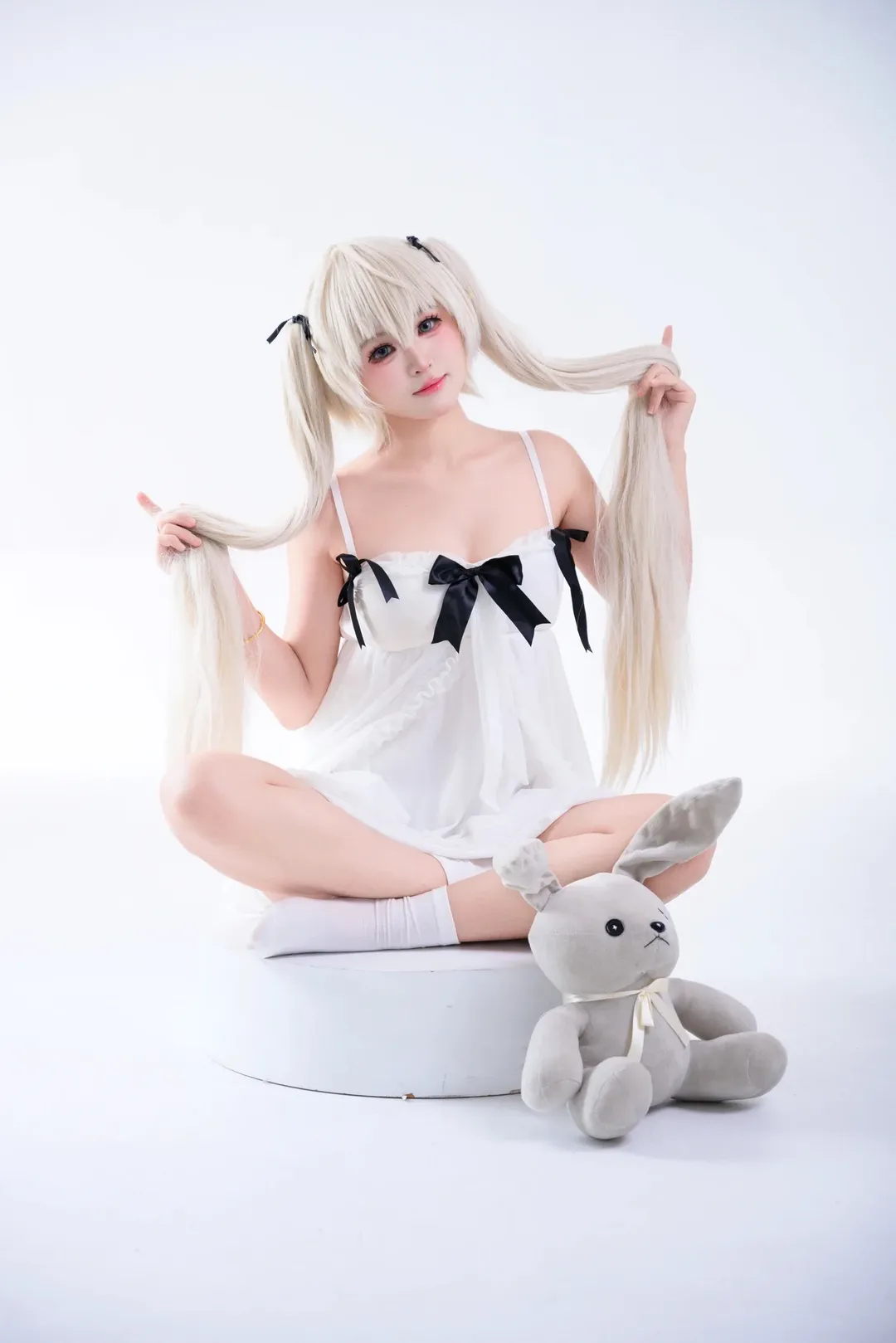 春日野穹cos, 缘之空, 二次元萌妹, 白棚摄影, 日系cosplay - 第3张