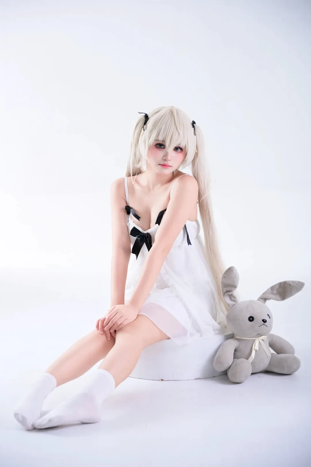 春日野穹cos, 缘之空, 二次元萌妹, 白棚摄影, 日系cosplay - 第4张